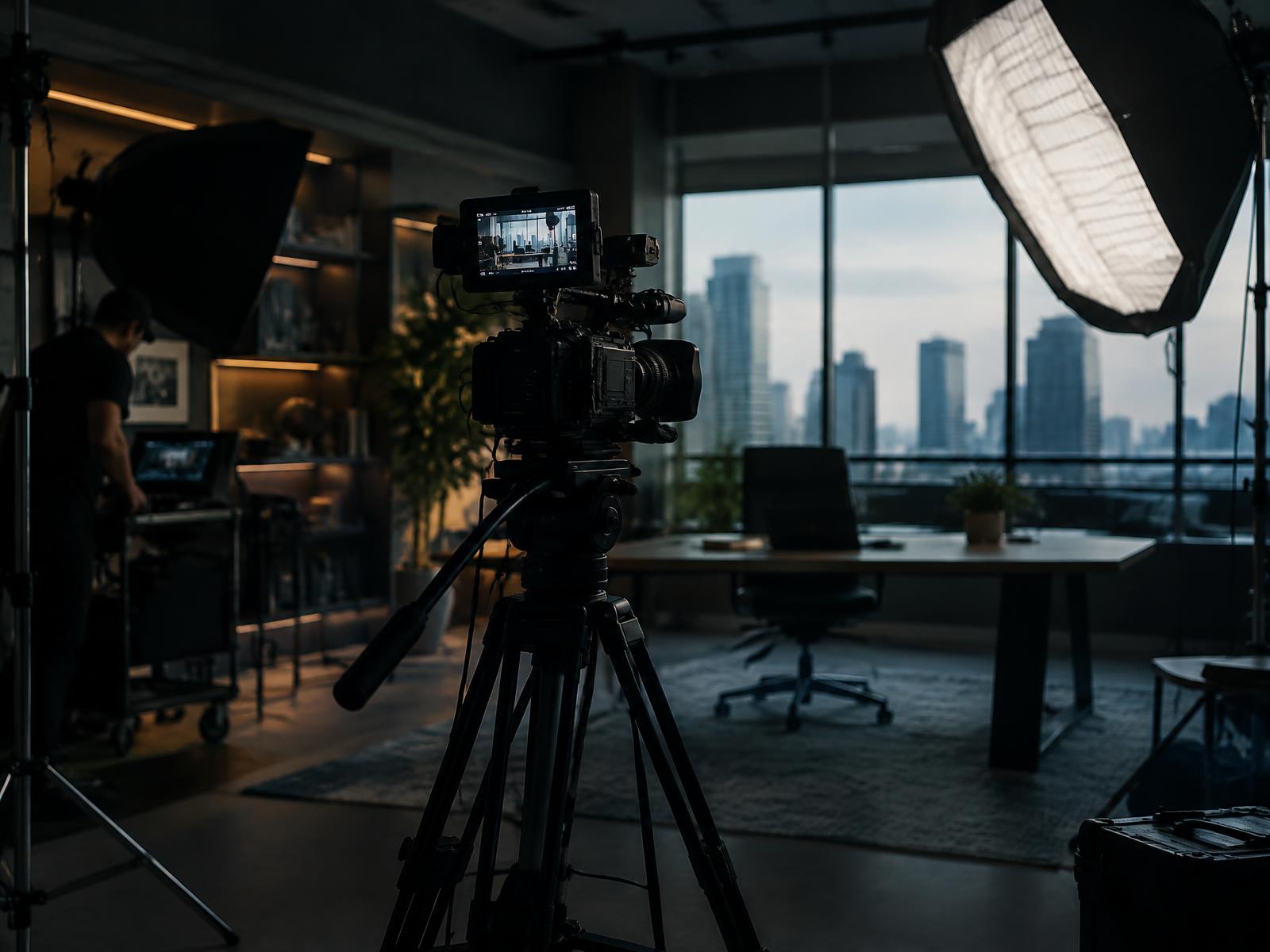 A client content day being filmed